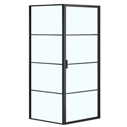 Душевой уголок Azario Richmond 80x80x195 черный профиль