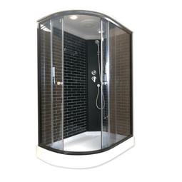 Душевая кабина Дана 25К L/R 120x80x215 черный кирпич