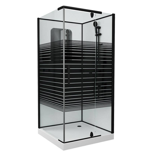 Душевая кабина Grossman GR271QL/R 90x90x205 без крыши стекло с рисунком