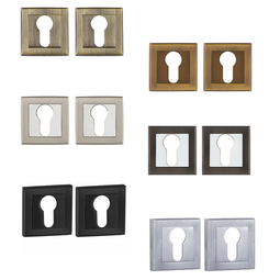 Накладка под цилиндр Punto ET.K.QL52 квадратная в цвет ручки