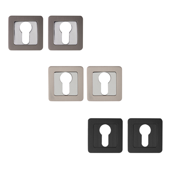 Накладка под цилиндр Punto ET.K.QR52 квадратная в цвет ручки