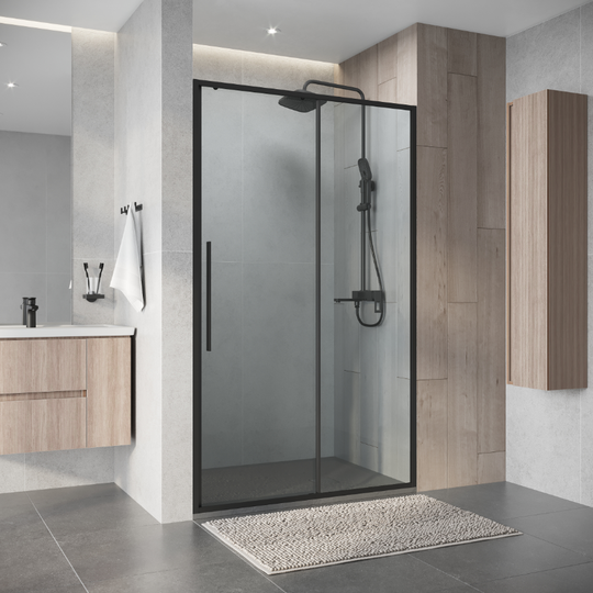 Душевая дверь Niagara Nova NG-34-13AGR 130x195 графит прозрачное стекло