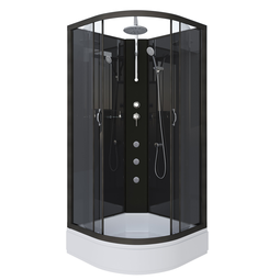 Душевая кабина Niagara Classic NG-6501-14BKTG 90x90x210-240 черная без крыши