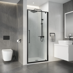 Душевая дверь Niagara Nova NG-35-8AGR 80x195 графит стекло прозрачное