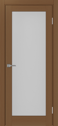Межкомнатная дверь OPorte Турин 501.2 Орех стекло мателюкс