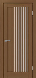 Межкомнатная дверь OPorte Турин 544.12 Орех стекло мателюкс