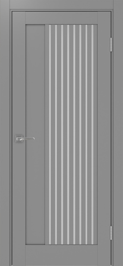 Межкомнатная дверь OPorte Турин 544.12 Серый стекло мателюкс