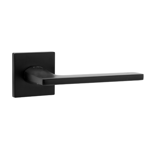 Дверная ручка на тонкой розетке Punto K.ARC.Q52.MAIN BL-24 черная