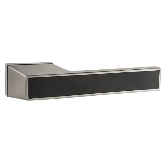 Дверная ручка Punto K.QSL52.TITAN SN/BL-3 матовый никель/черный без розетки