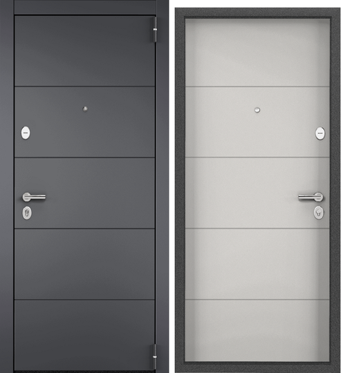 Дверь входная стальная Торэкс Alfa LT PP ПВХ Оскуро A-28/ПВХ Бьянко A6-28