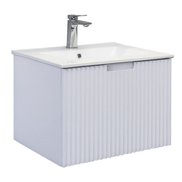 Тумба с раковиной Comforty Муром 60П белый матовый