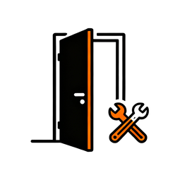 Установка одной межкомнатной или сантехнической двери (покрытие пвх, экошпон)