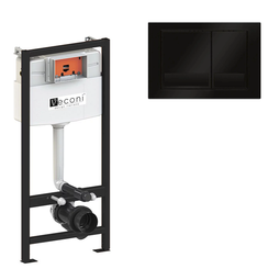 Инсталляция Veconi Frame500 с кнопкой Square VFS-BL черная матовая