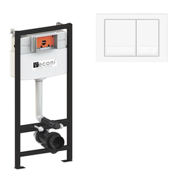 Инсталляция Veconi Frame500 с кнопкой Square VFS-WH белая