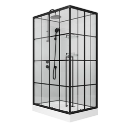 Душевая кабина Niagara Standart ST120/80/15QL/R/KL/BKT 120х80х225 черный профиль без крыши